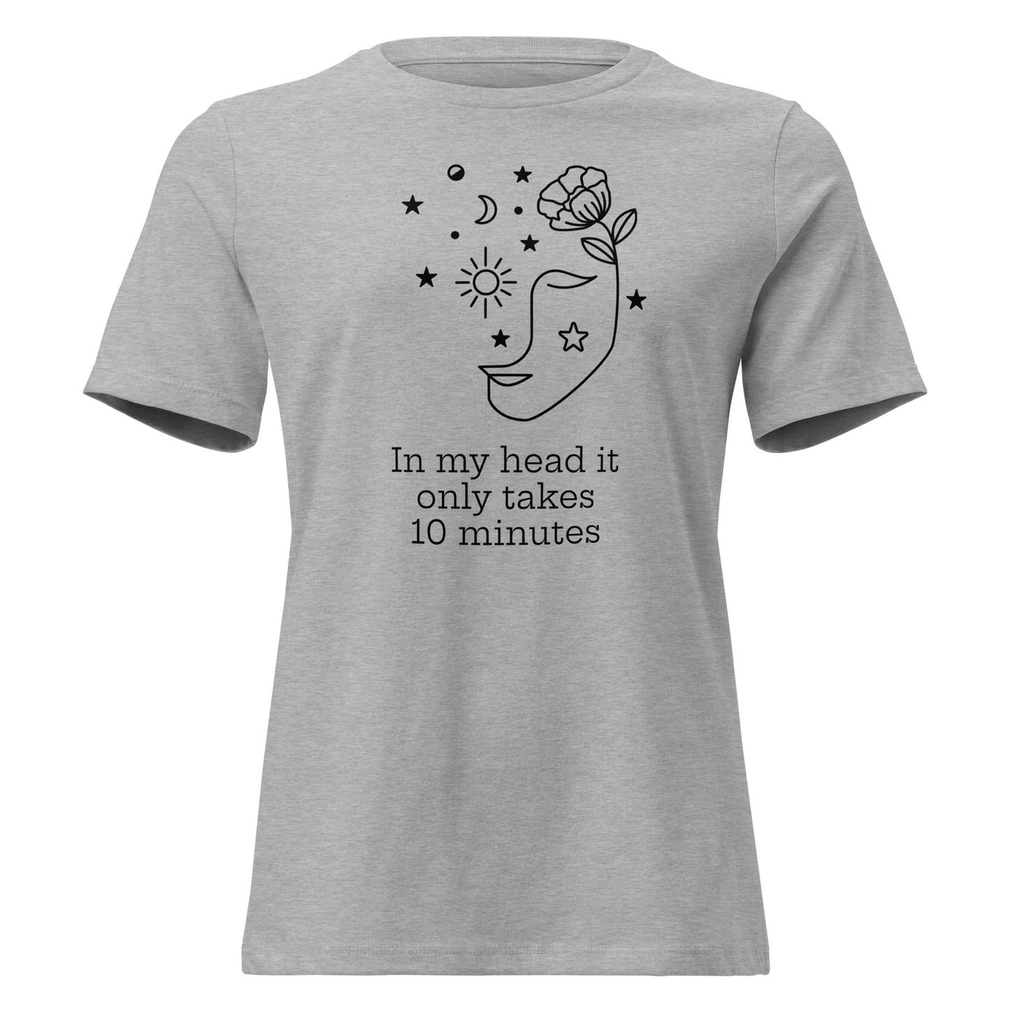 In My Head It Only Takes 10 Minutes t-shirt in athletic heather