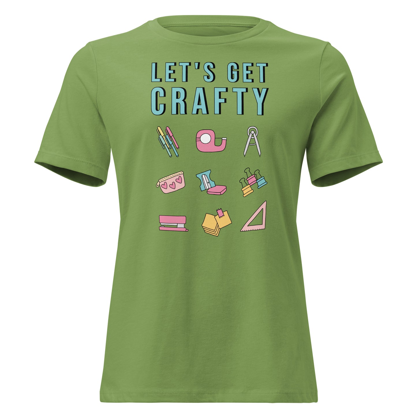 Let's Get Crafty t-shirt in leaf