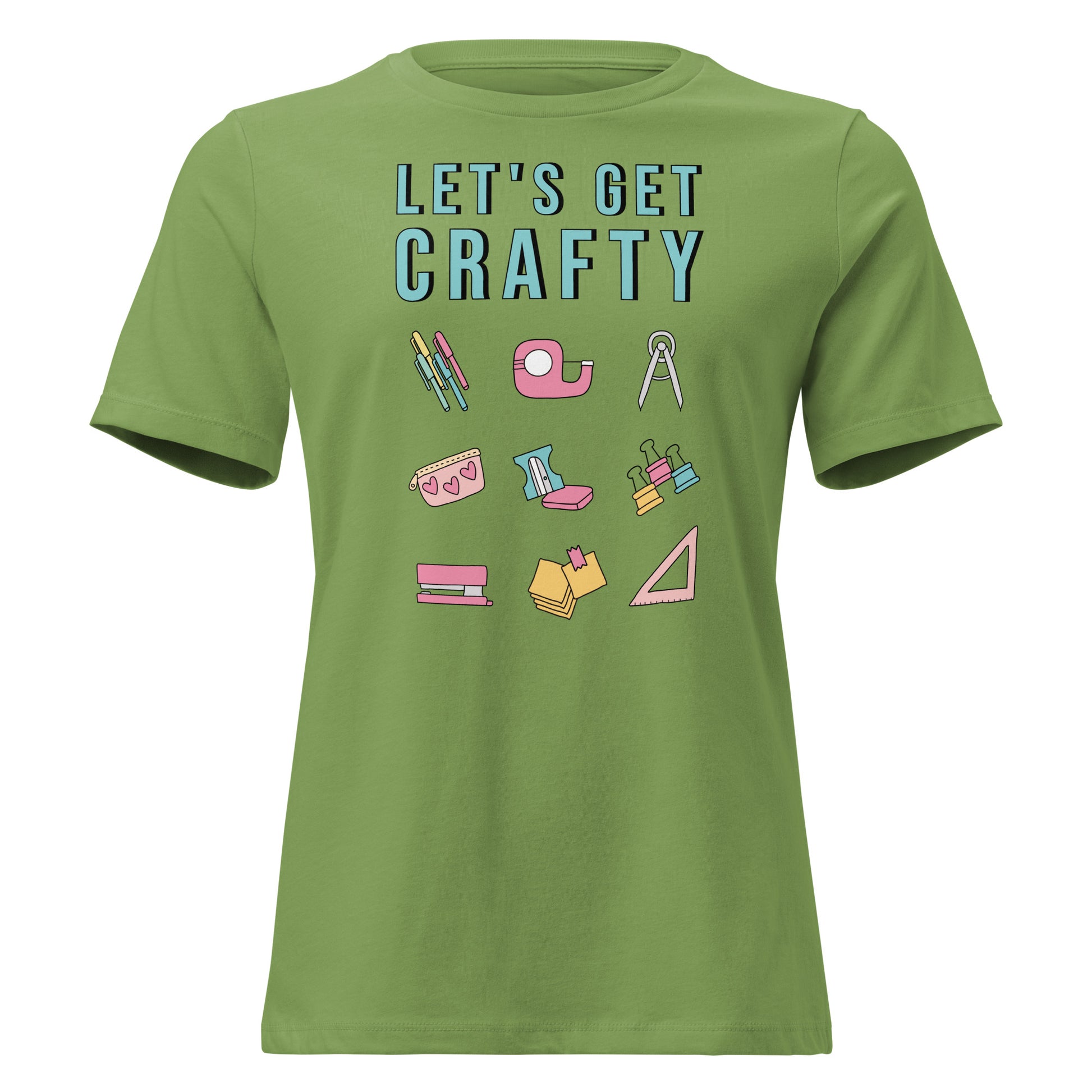 Let's Get Crafty t-shirt in leaf