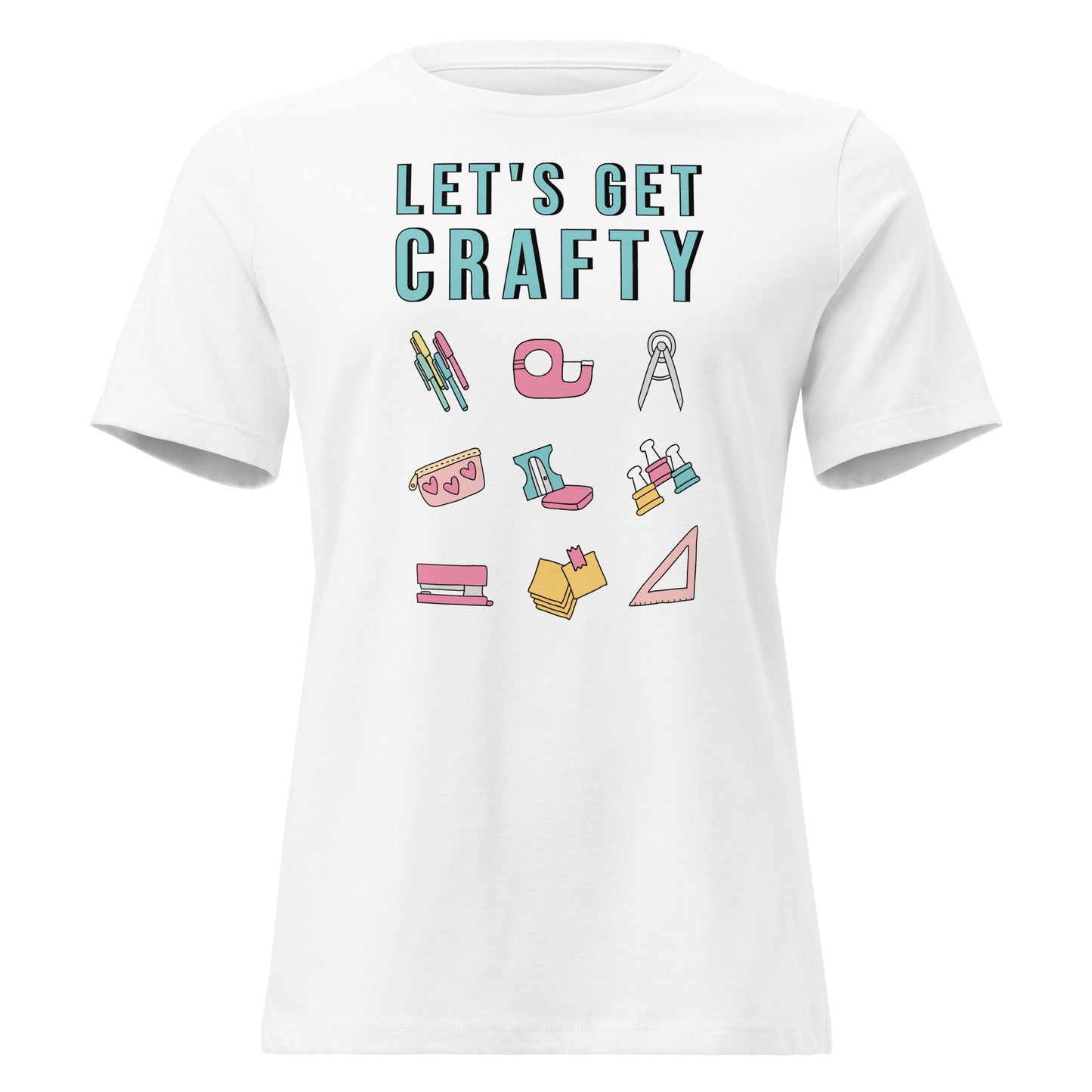 Let's Get Crafty t-shirt in white