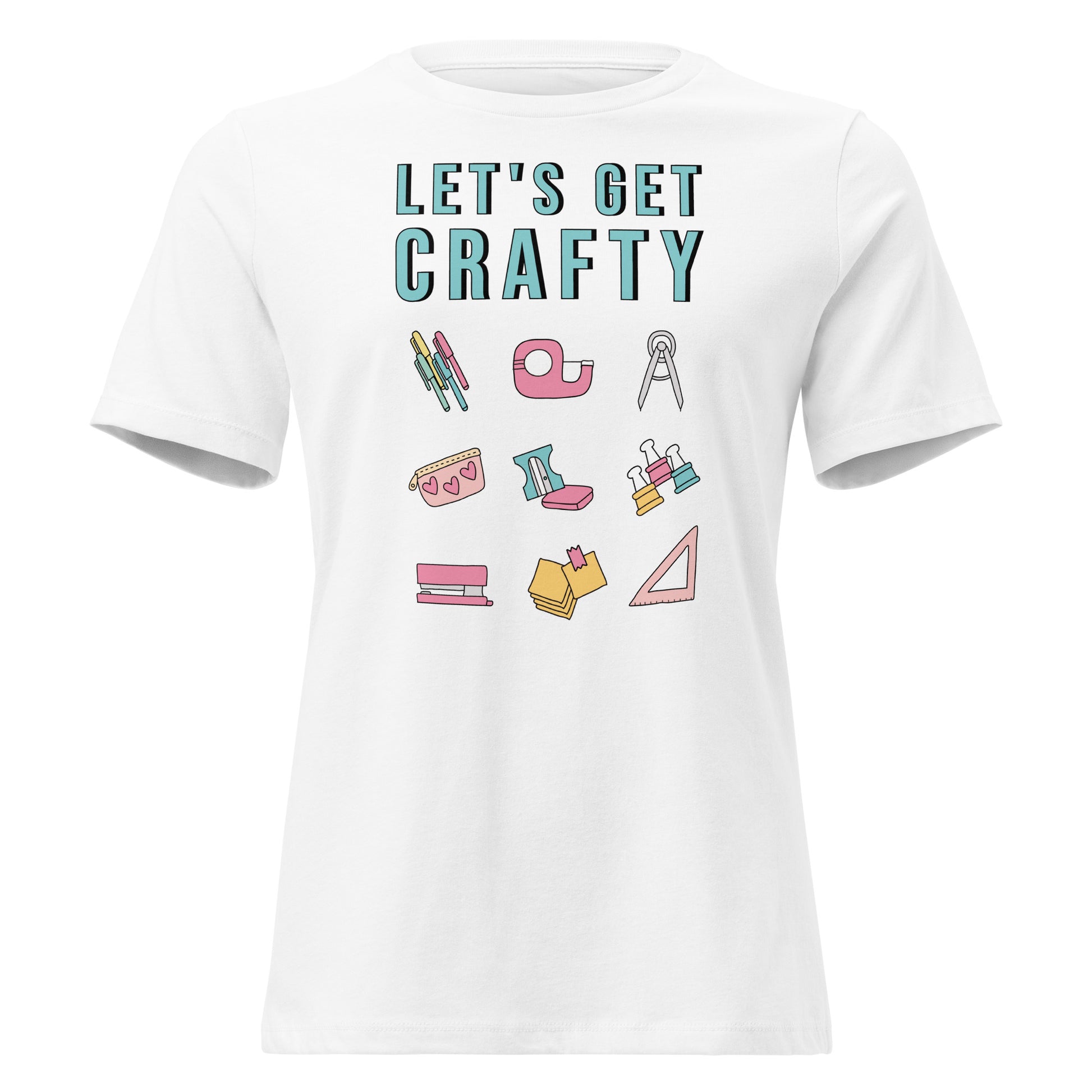 Let's Get Crafty t-shirt in white